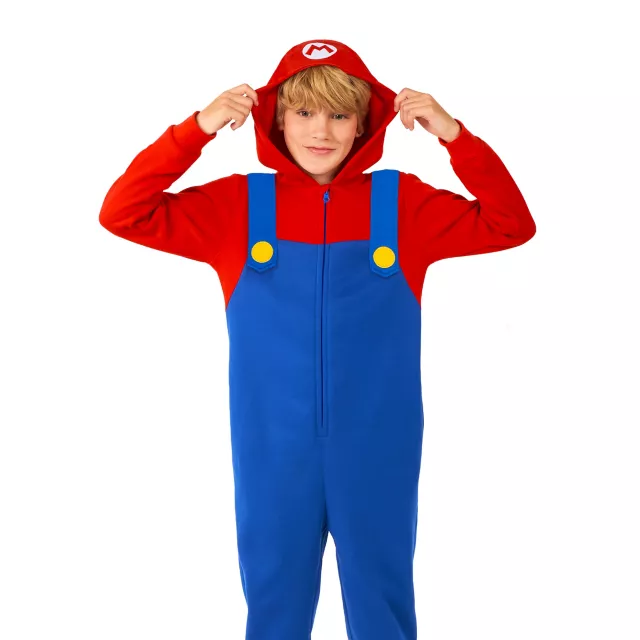 Kids Mario Jumpsuit With Hood - Super Mario Bros.
