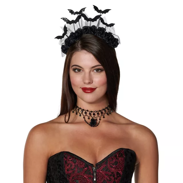 Flower Bat Headband