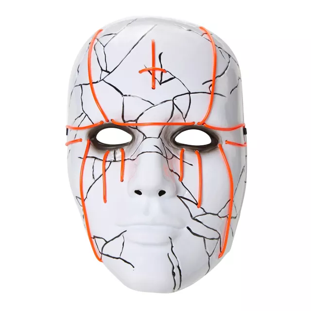 Light-Up EL Wire Evil Priest Half Mask
