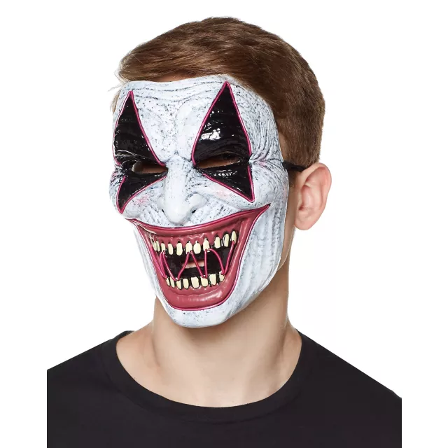 Laughing EL Wire Riot Clown Half Mask