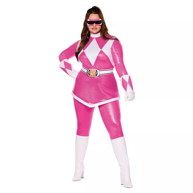 Adult Pink Power Ranger Costume - Mighty Morphin Power Rangers
