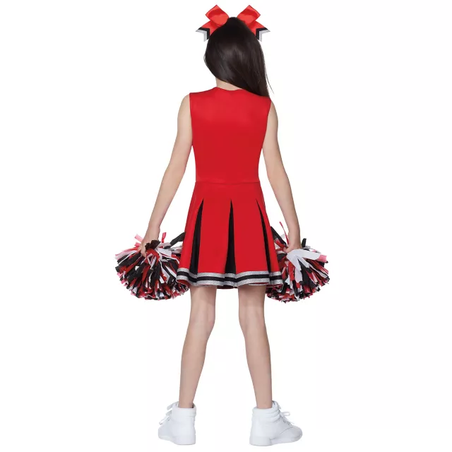 Kids Red and Black Cheerleader Costume