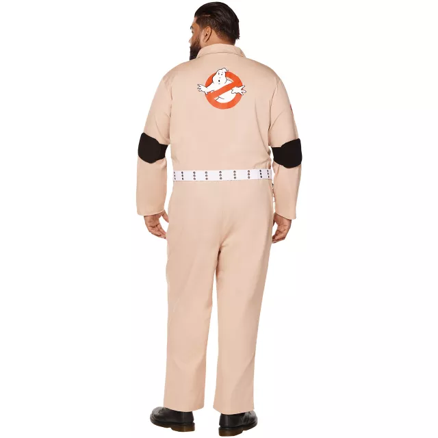 Adult Mens Ghostbusters One Piece Plus Size Costume - Ghostbusters Classic