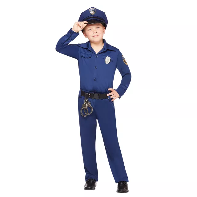 Kids Police Officer Uniform Costume