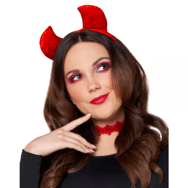Adult Red Velvet Devil Costume Kit