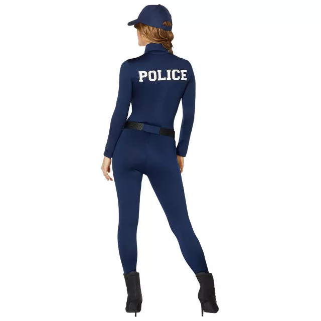 Adult Police Officer Catsuit Costume