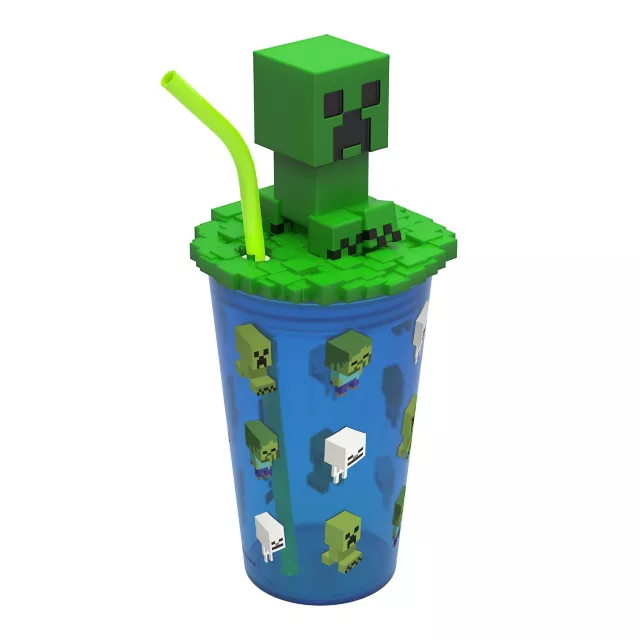 Minecraft Cup with Straw - 15 oz.