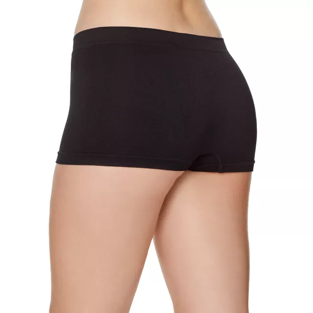Seamless Boyshort Panties - Black