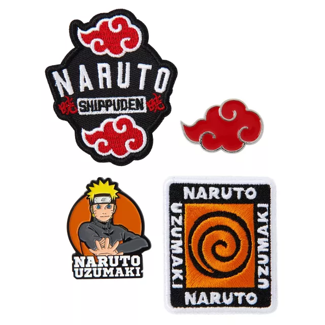 Naruto Patch and Pin Set - Naruto Shippuden