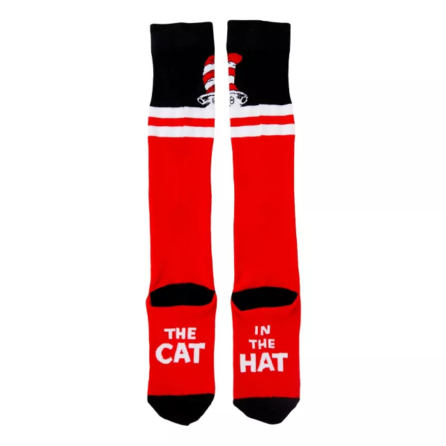 Red Cat in the Hat Knee High Socks - C Dr. Seuss
