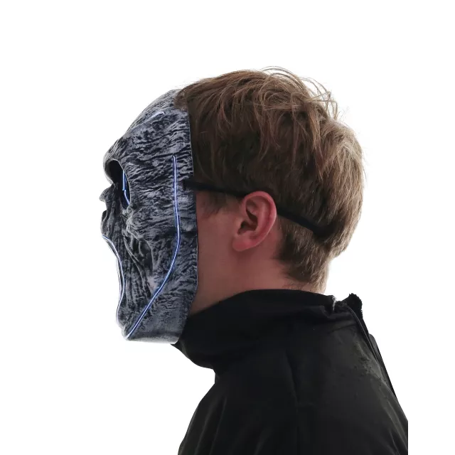 Light-Up EL Wire Wailing Spirit Half Mask
