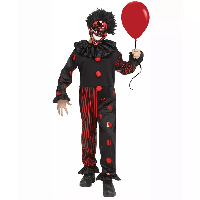 Kids Creepy Chrome Clown Costume