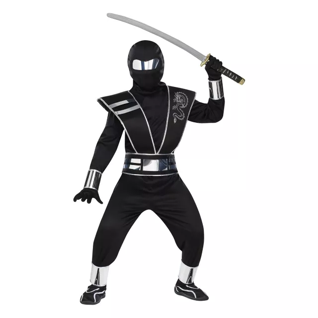 Kids Silver Mirror Ninja Costume
