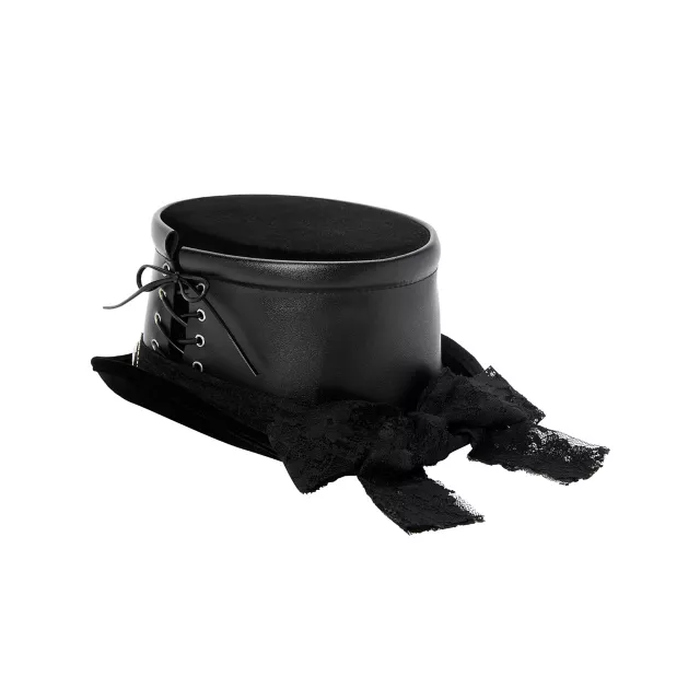 Black Gothic Top Hat