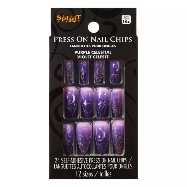 Purple Celestial Press-On Nails