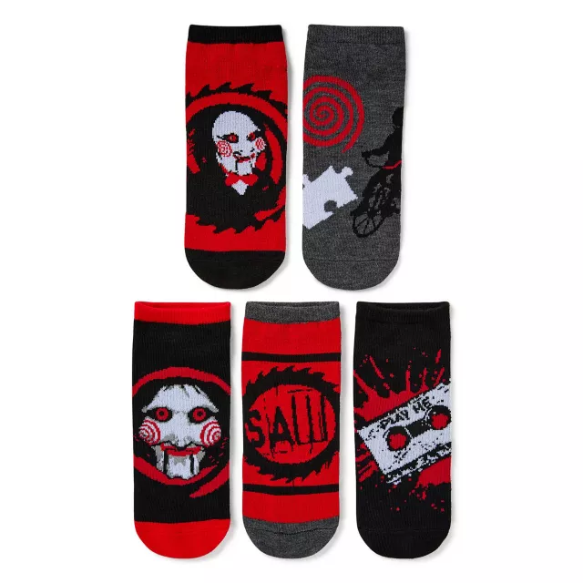 Multi-Pack Saw No Show Socks - 5 Pack