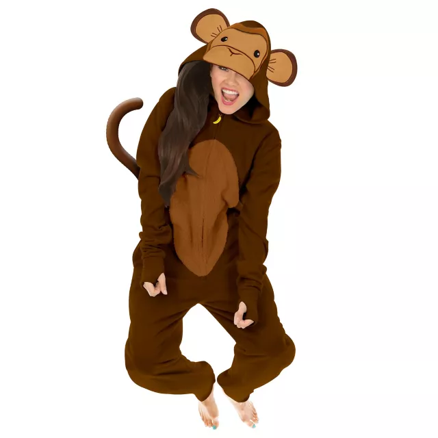 Adult Monkey Jumpsuit Costume