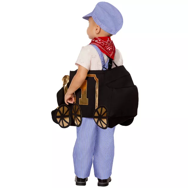 Toddler Ride-Along Train and Conductor Costume