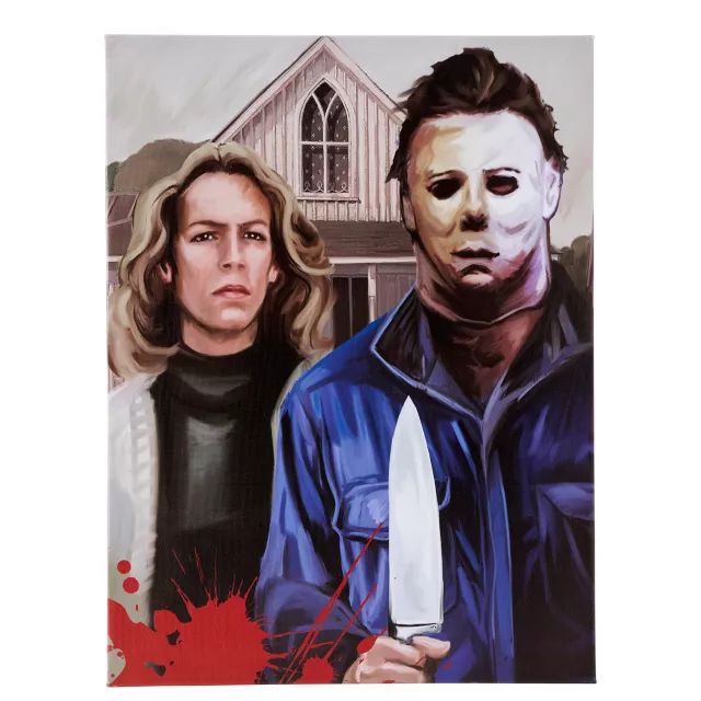 Laurie Strode and Michael Myers Canvas - Halloween