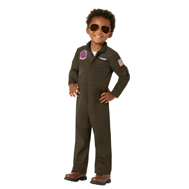 Toddler Top Gun Flight Suit Jumpsuit Costume - Top Gun