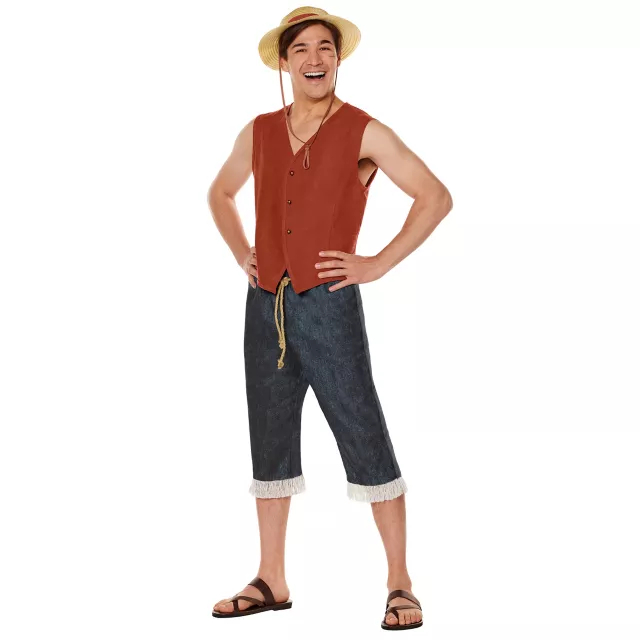 Adult Straw Hat Luffy Costume - One Piece