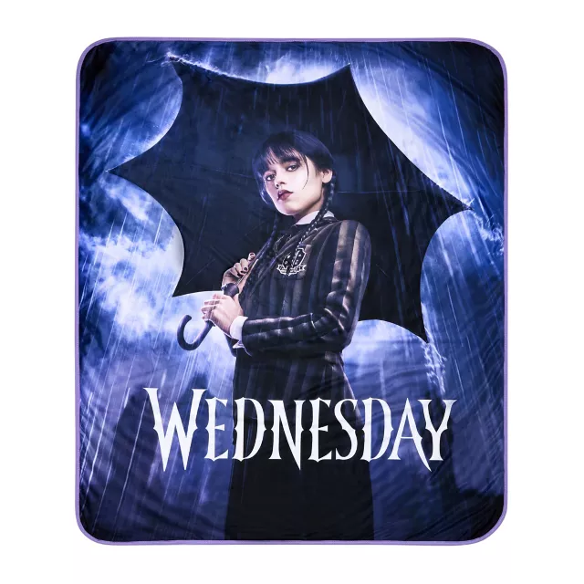Wednesday Addams Fleece Blanket