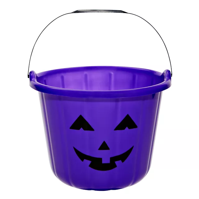Purple Pumpkin Treat Bucket