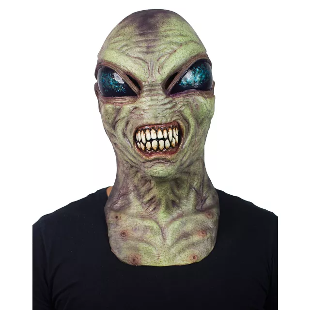 Green Alien Full Mask