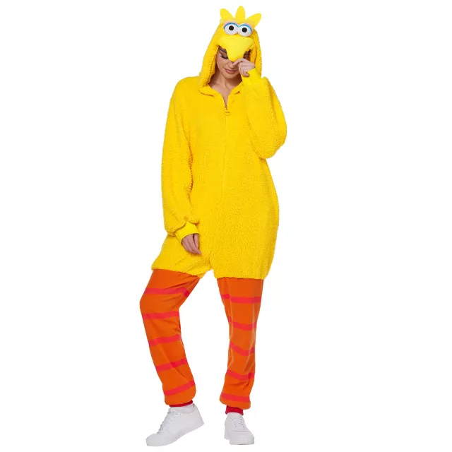 Adult Big Bird Jumpsuit Costume - Sesame Street
