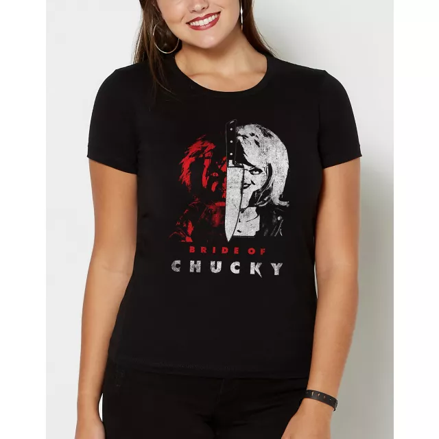 Split Bride of Chucky T Shirt
