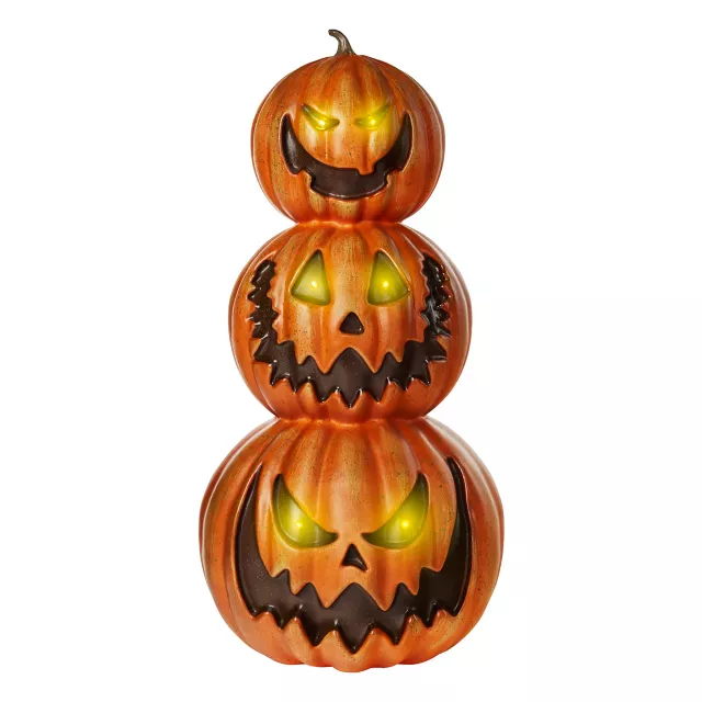 2.4 Ft Light-Up Pumpkin Stack Decoration