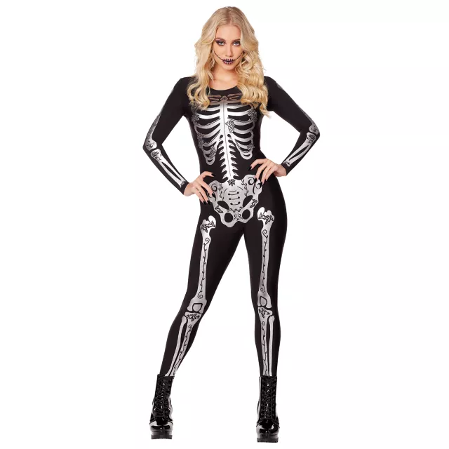 Adult Skeleton Catsuit