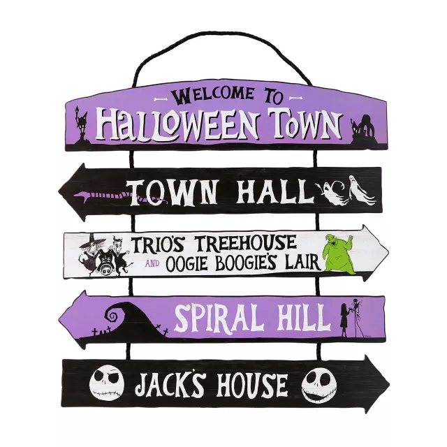 Halloween Town Ladder Sign - The Nightmare Before Christmas