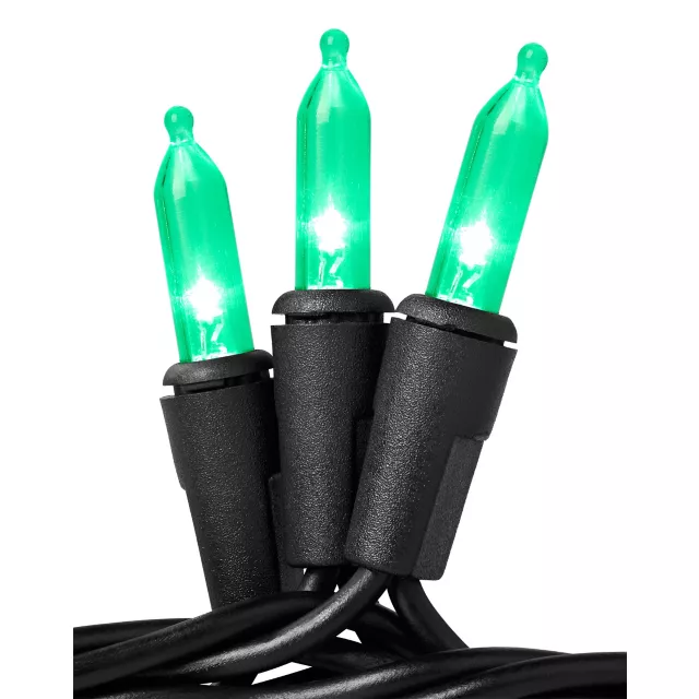 LED Green Mini Lights - 70 Count