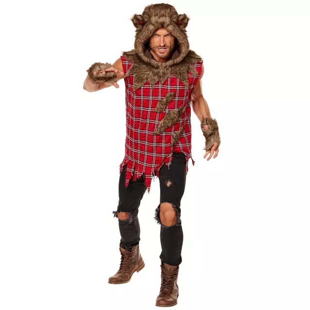 Adult Hooded Wolf Costume