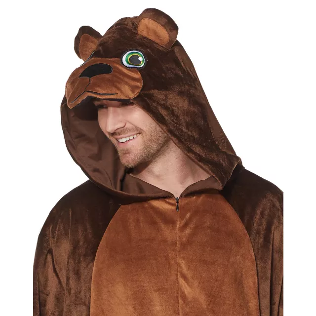 Adult Bear Jumpsuit Costume