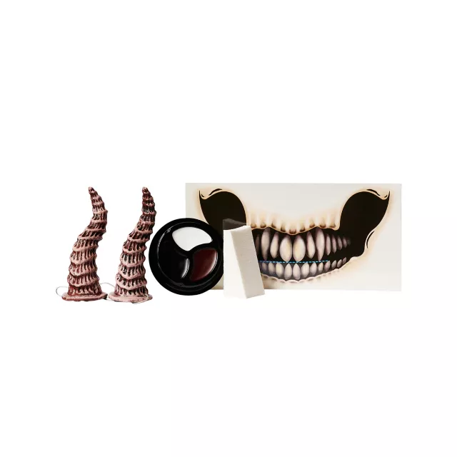 Demon Skull Tattoo and Horns Kit
