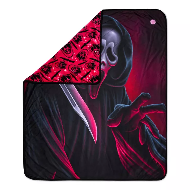 Ghost Face Knife Double Sided Fleece Blanket