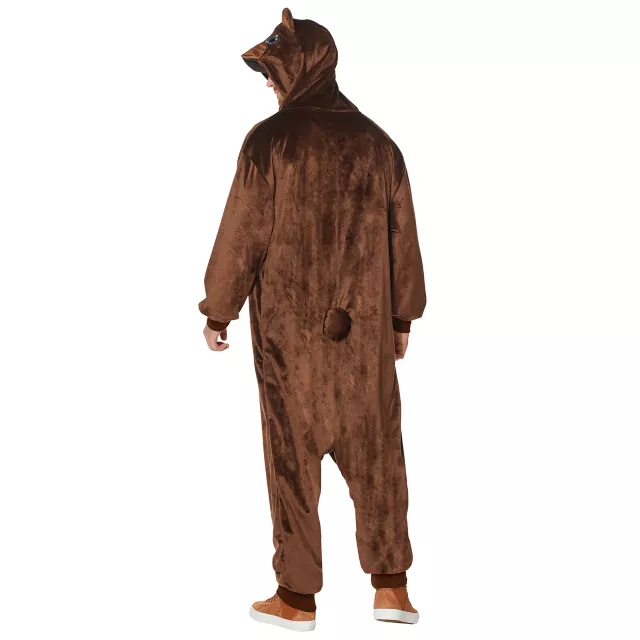Adult Plus Size Bear Jumpsuit Costume