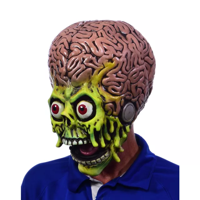 Martian Warrior Moving Mouth Full Mask - Mars Attacks!