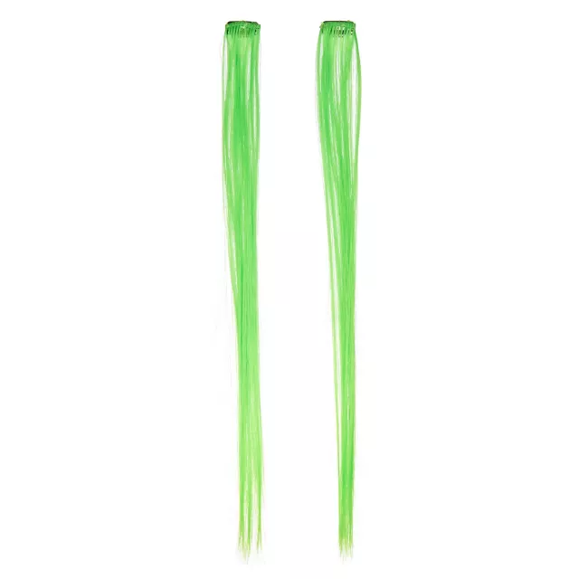 Green Clip In Hair Extensions
