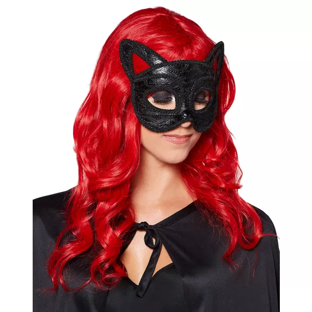 Black Cat Party Eye Mask