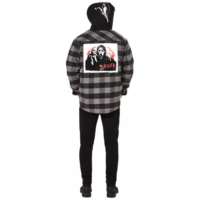 Ghost Face Flannel Hoodie