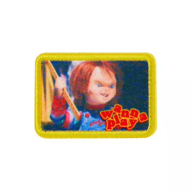 Chucky Iron-On Patch and Pin Set