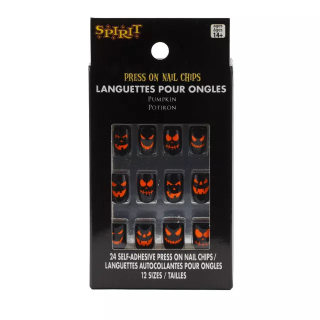 Pumpkin Press On Nails