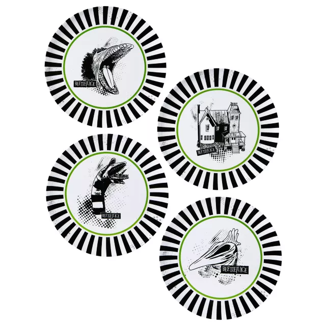 Beetlejuice Plates - 4 Pack
