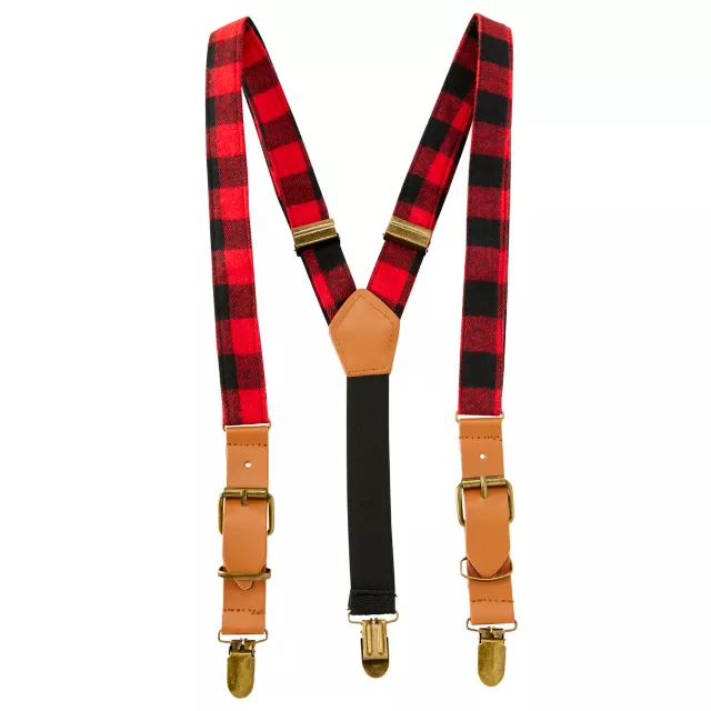 Buffalo Plaid Suspenders