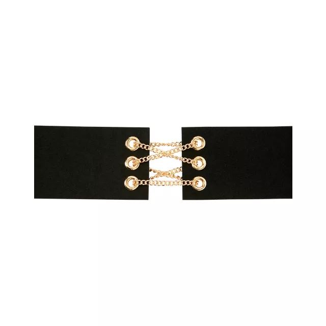 Lace Up Pirate Choker Necklace