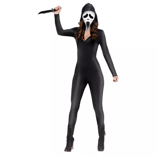 Adult Ghost Face Catsuit Costume