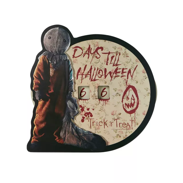 Sam Countdown to Halloween Sign - Trick 'r Treat